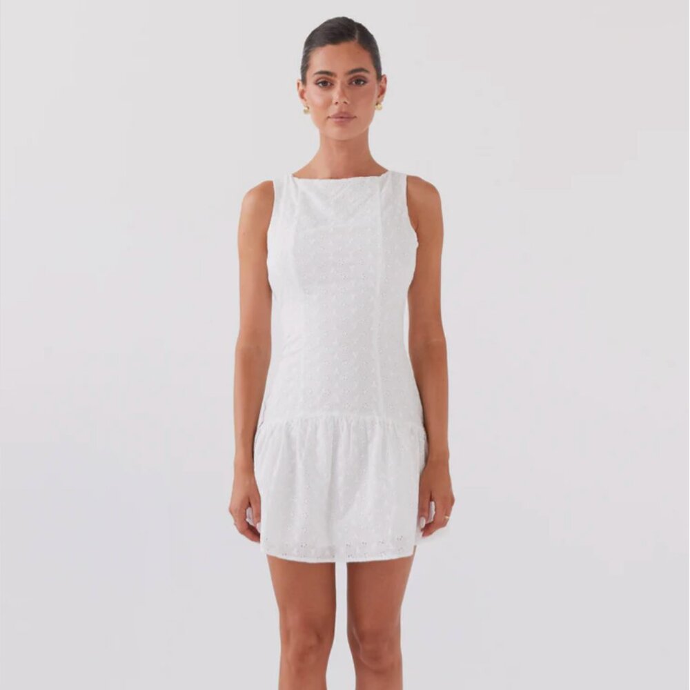 NWT Peppermayo Adyson Broderie Mini Dress Size US6